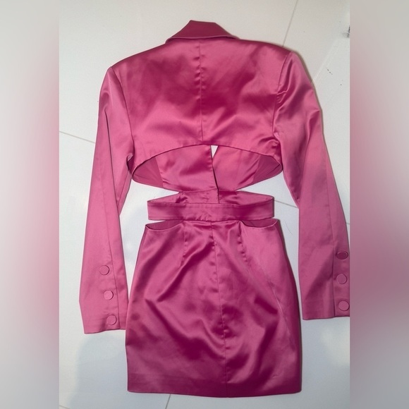 For Love And Lemons Fuchsia Satin Blazer Dress- XS- worn once! - Picture 16 of 16